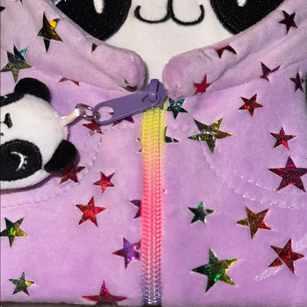 BNWT- Claire's padlock Purple Panda Plush Notebook-Penelope is her name Bonuses!